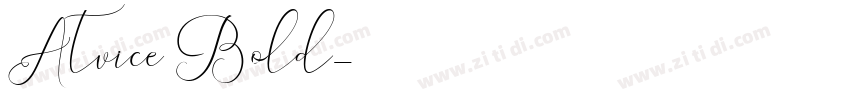 Atvice Bold字体转换